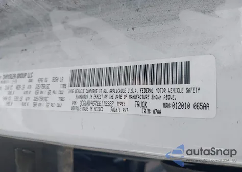 2014 Ram Promaster 3500 High Roof from USA, damaged, VIN 3C6URVHG7EE115982